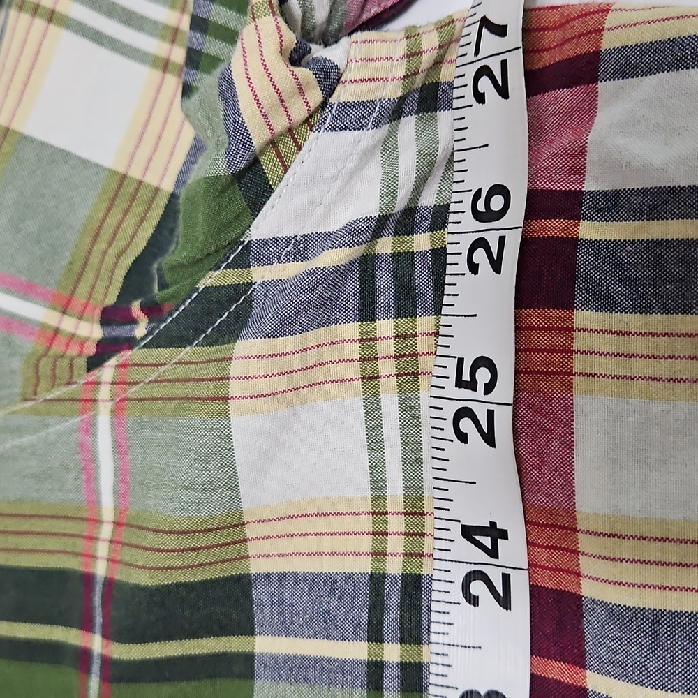 Orvis Sporting Traditions Short Sleeve Green Plaid Two Pocket Shirt Sze XL #1057 - Picture 9 of 16
